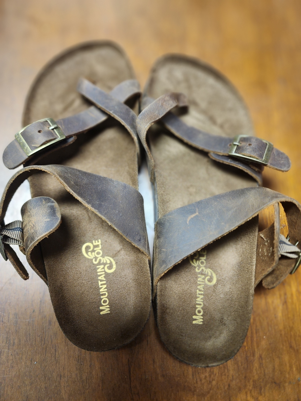 Mountain Sole Women's Sz 9 Brown Leather Sandals